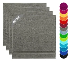 Küchenhandtücher Frottee 4er Set, Linz kleine Handtücher 50x50 cm 100% Baumwolle - Bild 1 von 181
