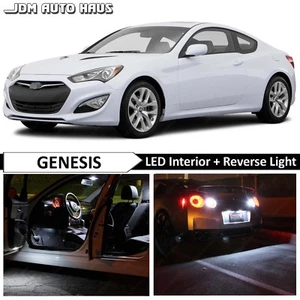 12x White Interior Reverse LED Lights Bulb Package Fits Genesis Coupe 2011-2015 - Picture 1 of 12