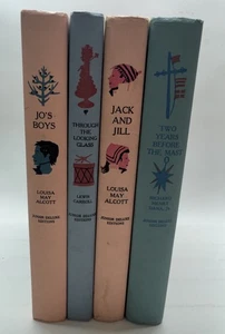 Vintage Junior Deluxe Editions Lot Louisa May Alcott Carroll Dana Hardcovers Set - Picture 1 of 16