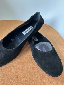 Jil Sander Schwarzer Ballerina Wildleder - Bild 1 von 5