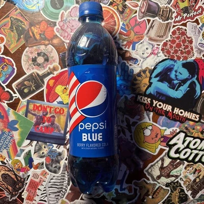 Pepsi Blue 16.9 Fl Oz. LIMITED EDITION Berry Flavored, Unopened Bottle, Expired - Image 1 of 3