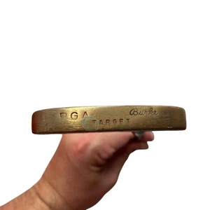 Burke Target PGA Brass Head Putter Rare Golf Club 34” Needs Grip - Picture 1 of 10