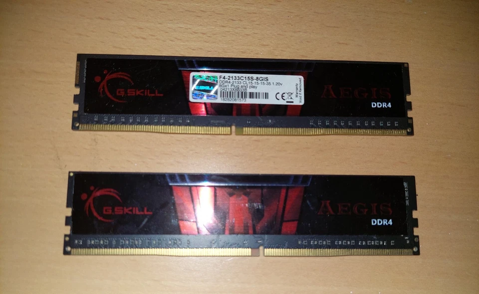 G.SKILL Aegis DDR4 8GB F4-2133C15S-8GIS RAM-Speichermodul - Bild 1 von 1