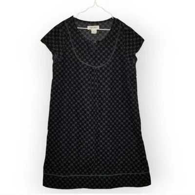 Cherokee Pana Vaina Vestido Tonal Negro Gris Estampado Niña L 10/12 Vacaciones  Foto 1 de 4