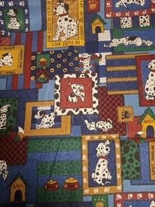 100% cotton fabric DALMATION DOGS Fabri-quilt Seeing Spots material 3 yards NEW - Picture 1 of 5