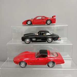 Bburago & Motor Max Die Cast Model Cars Ferrari Mercedes Chevrolet 1/24 x3 -CP - Picture 1 of 16