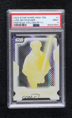 2023 Star Wars High Tek Pattern 3 Printer Proof Yellow 1/1 Luke Skywalker #1 z7j - Image 1 of 3
