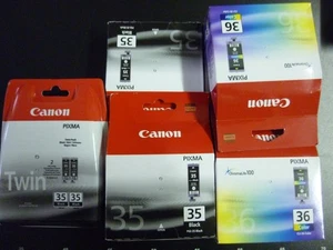 8 x Original Canon PGI-35 / CLI-36 / Tintenpatronen (Black + Color)  in OVP - Bild 1 von 1