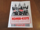 Alter Coca-Cola Aufkleber 80er Jahre Kombi-Kiste Flaschen Motiv Fanta sticker 