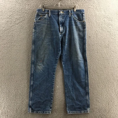 Wrangler George Strait Cowboy Cut Collection Jeans Mens 36x30 Blue Denim Cotton - Image 1 of 4