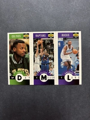 1996 UPPER DECK TRIPLE MINI TODD DAY, OLIVER MILLER & ANDREW LANG - Image 1 of 2