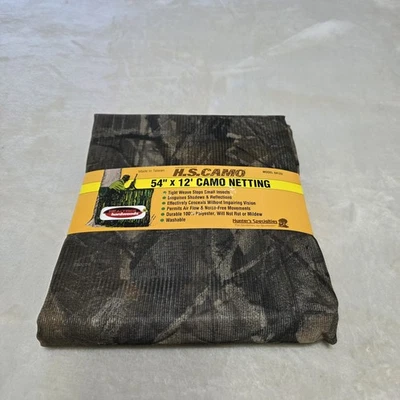 Hunters Specialties 54" x 12' H.S.Camo Netting Realtree Hardwoods USA Made 04123 - Image 1 of 4