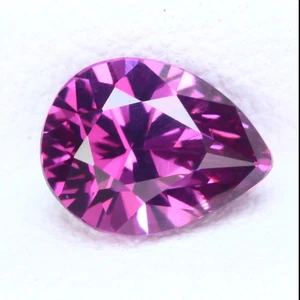 PELÓFONO de 1,32 quilates certificado excelente pera 100 % zafiro rosa vivo natural - Imagen 1 de 9