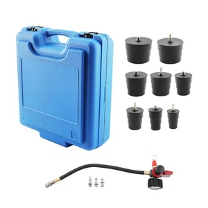 Durable Leak Down Tester with Pressure Gauge and 4 Pairs of Stepped Adapters KIt - Picture 1 of 12