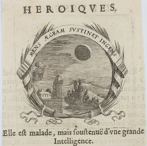 Sonnenfinsternis,  1649, Kupferstich Barock Landschaft Unbekannt (17.Jhd) - Bild 1 von 4