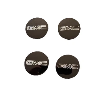 NEW OEM 2018-2021 GMC Terrain Black Center Cap Set 84388518 - Picture 1 of 2