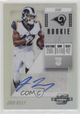 2018 Panini Contenders Optic Rookie Ticket Auto John Kelly #166 Rookie Auto RC - Image 1 of 2