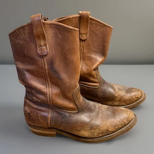 Red Wing Dynaforce 1172 9.5 D Pull on Soft Toe Leather Boots Made In USA - Picture 1 of 10