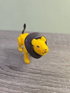 Vintage Löwe Kunststoff Gelenk Spielzeug Tier Made in Hong Kong 2,5 Zoll - Bild 1 von 5