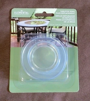 Juego de ojales transparentes de silicona con tapa de enchufe de anillo de mesa de patio de repuesto de 2,5" Foto 1 de 4