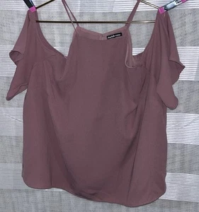 Charlotte Russe + Women's 2X Mauve Cold Shoulder  Pullover Blouse - Picture 1 of 4