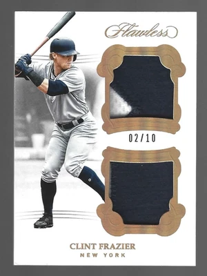 Patches Clint Frazier 2018 Panini Flawless relíquias duplas 2/10 💲 - Imagem 1 de 3
