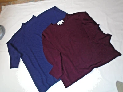 WOMENS SIZE 1XL -  2 LONG SLEEVE TOPS - JONES WEAR & AVENUE - Image 1 of 2