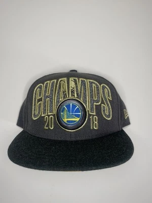 Golden State Warriors New Era 2018 NBA Finals Champs 9FIFTY Snapback Hat Cap - Image 1 of 4