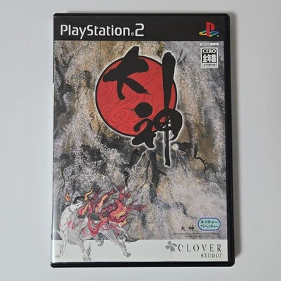 PS2 Okami Sony Playstation 2 Capcom Classic Adventure With Case Japan - Image 1 of 3