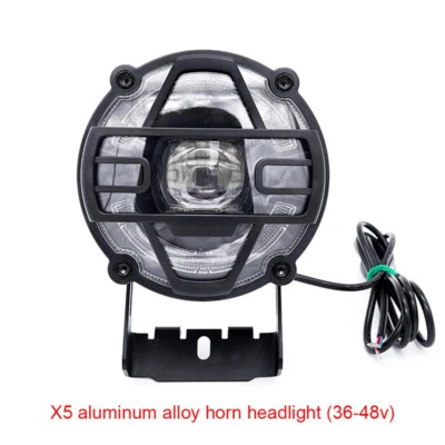 36V 48V E-Bike Front Light Headlight with Horn 2 in 1 for Electric Bike Scooter - Image 1 of 4