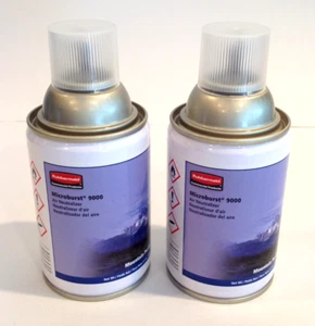 Lot of 2 Rubbermaid Microburst 9000 Air Freshener Refills Mountain Peaks 5.3 oz - Picture 1 of 9