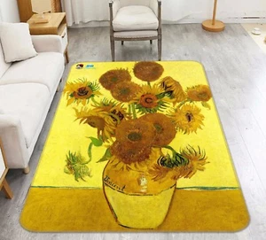 3D Sonnenblume 48 Rutschfest Teppich Matte Raum Matte Elegant Teppich DE - Picture 1 of 1