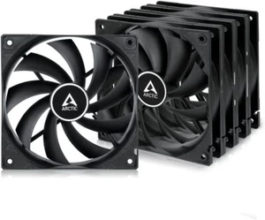 ARCTIC F12 (5 Pack) 120 mm Standard Case Fan Value Pack Low Noise Very Quiet - Afbeelding 1 van 5