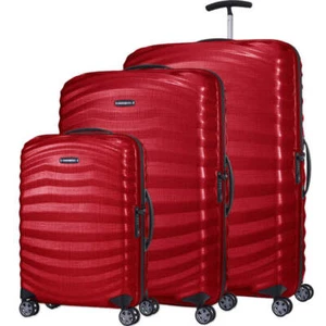 Samsonite Lite-Shock Sport Hardside Suitcase Set of 3 Chilli Red 49855, 49857, 4 - Picture 1 of 9