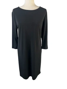 Clara Sun Woo Black Long Tunic Top Shirt Stretch Size XS Lagenlook Minimalist - Picture 1 of 8