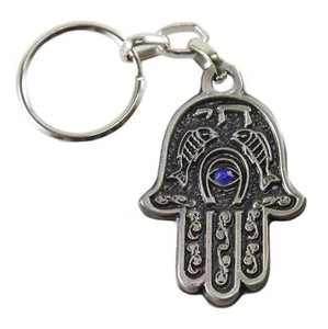 Pendentif Hamsa contre MAUVAIS IL porte-clé avec prière du voyageur idée cadeau - Imagen 1 de 6