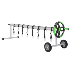 18 Feet Stainless Steel Solar Cover Reel for Swimming Pools with Upgraded Wheels - Picture 1 of 9