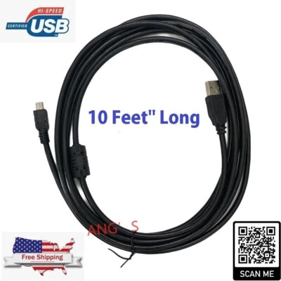 Sony PlayStation PS3 Wireless Controller Remote Control USB Charger Cable 10Feet - Image 1 of 4