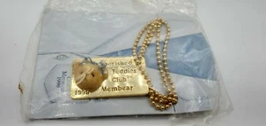 Cherished Teddies Club Membear 1998 Members Only Necklace Dog Tag - Picture 1 of 12