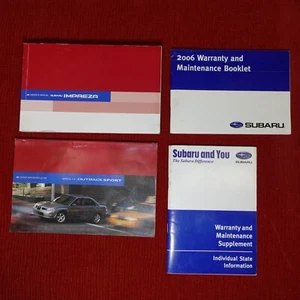 2006 Subaru Impreza Owners Manual, Warranty & Maintenance Booklet, Reference - Picture 1 of 9