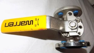 NEW Warren A351 CF8M 1/2 "150 316 Stainless Steel Ball Valve Flanged CWP275 PSIG - Picture 1 of 10