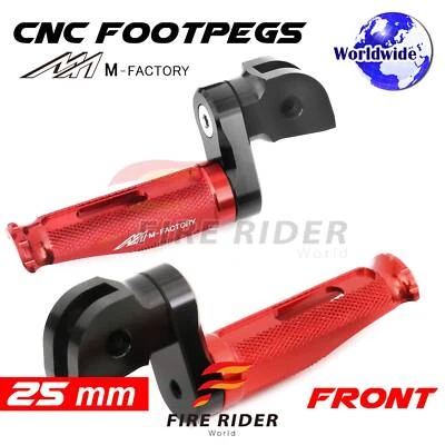 Clavijas delanteras descensoras de 25 mm rojo Shinobi para GSX1300R Hayabusa 08 09 10 11 12 Foto 1 de 4