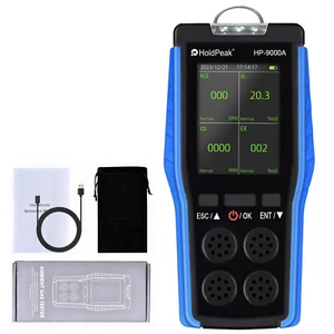 Air Quality Monitor Gas Detector O2 H2S Carbon Monoxide CO EX LEL Gas Leak Alarm - Picture 1 of 7