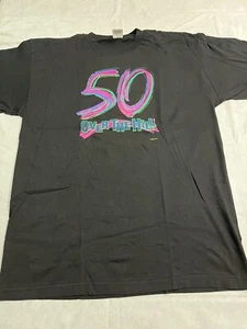 Men's or Women's 50 Over The Hill Black T-Shirts Size XL - Picture 1 of 4