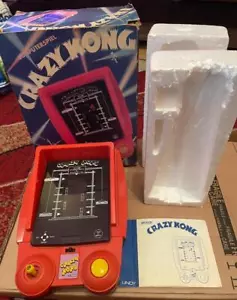 VINTAGE RETRO BOXED LINDY GAKKEN CRAZY KONG DONKEY TABLE TOP LSI GAME VIDEO GAME - Picture 1 of 10