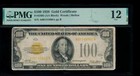 Ac 1928 Fr 2405 $100 Gold Certificate Pmg 12