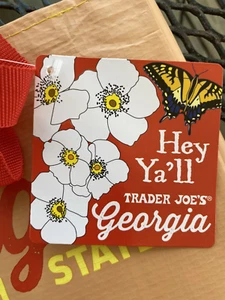 Borsa TRADER JOE'S Georgia PEACH borsa GROCERY riutilizzabile PEACHTREE ricetta tè - Foto 1 di 4