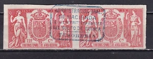 1906 - España - Africa Occidental - Fiscal - Galvez 65 - Pareja - Tesoreria - Picture 1 of 2