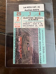 1979 GATOR BOWL ticket stub NORTH CAROLINA TAR HEELS Michigan Wolverines 12/28 - Picture 1 of 2