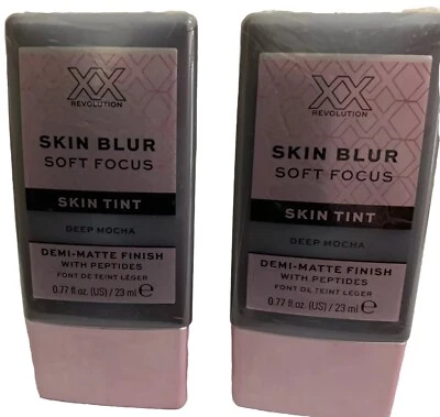 2 x23ML XX REVOLUTION SKIN BLUR SKIN TINT DEEP MOCHA  - Image 1 of 4